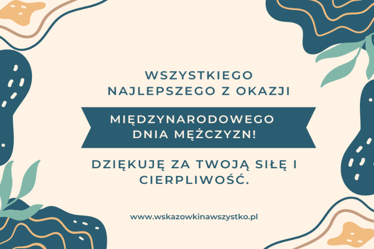 Dziękuję za Twoją siłę i cierpliwość