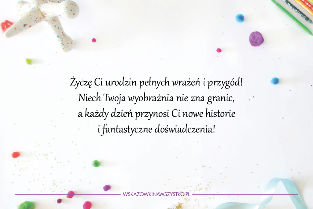 Przygodowe życzenia urodzinowe dla dzieci